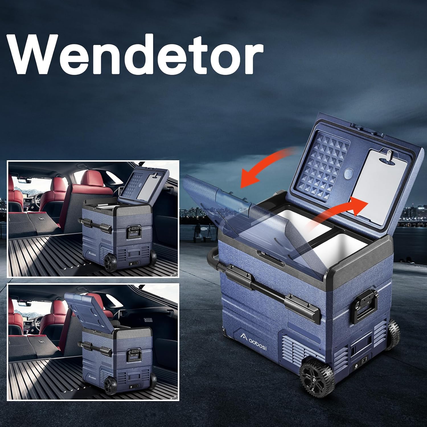 Aobosi TWW55 frigider auto 55L cu doua zone