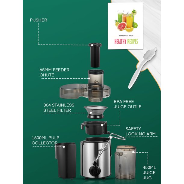 Aicook storcator fructe legume centrifugal 400W 3 viteze