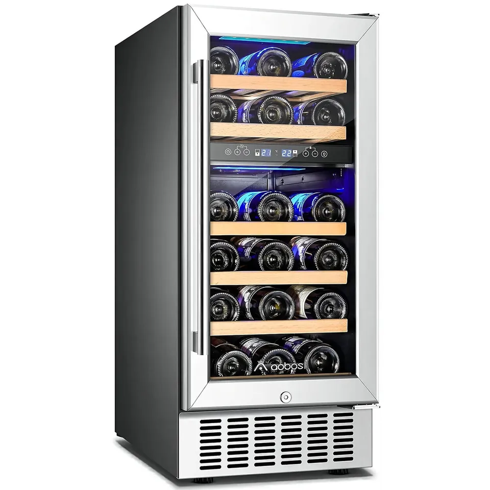 Aobosi Dual Zone răcitor vin 28 sticle WiFi 42dB