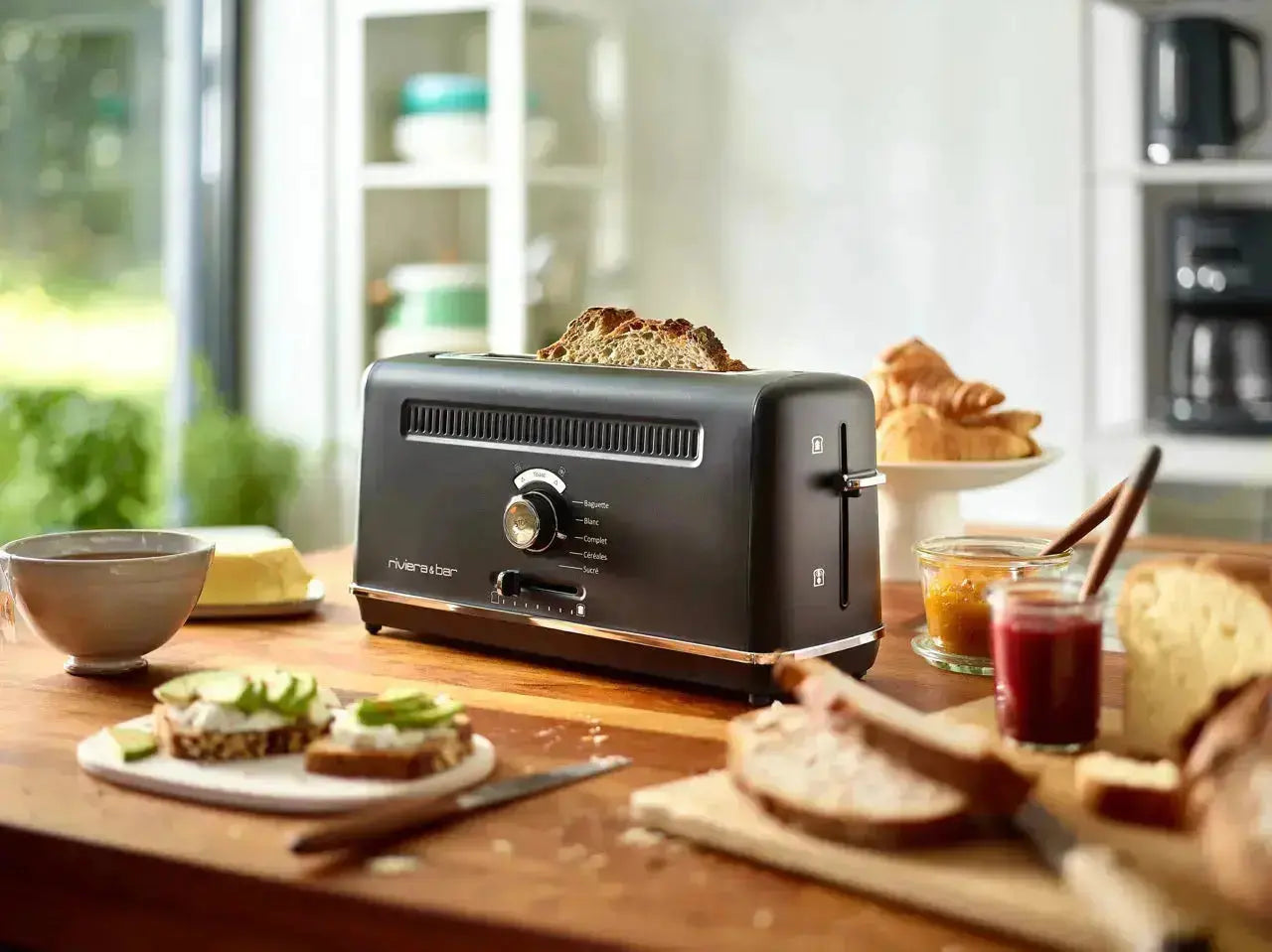 Riviera & Bar Duo set mic dejun cafetiera + toaster negru