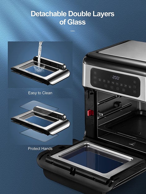 Aicook Friteuza cu aer cald 11QT 1500W 8 functii