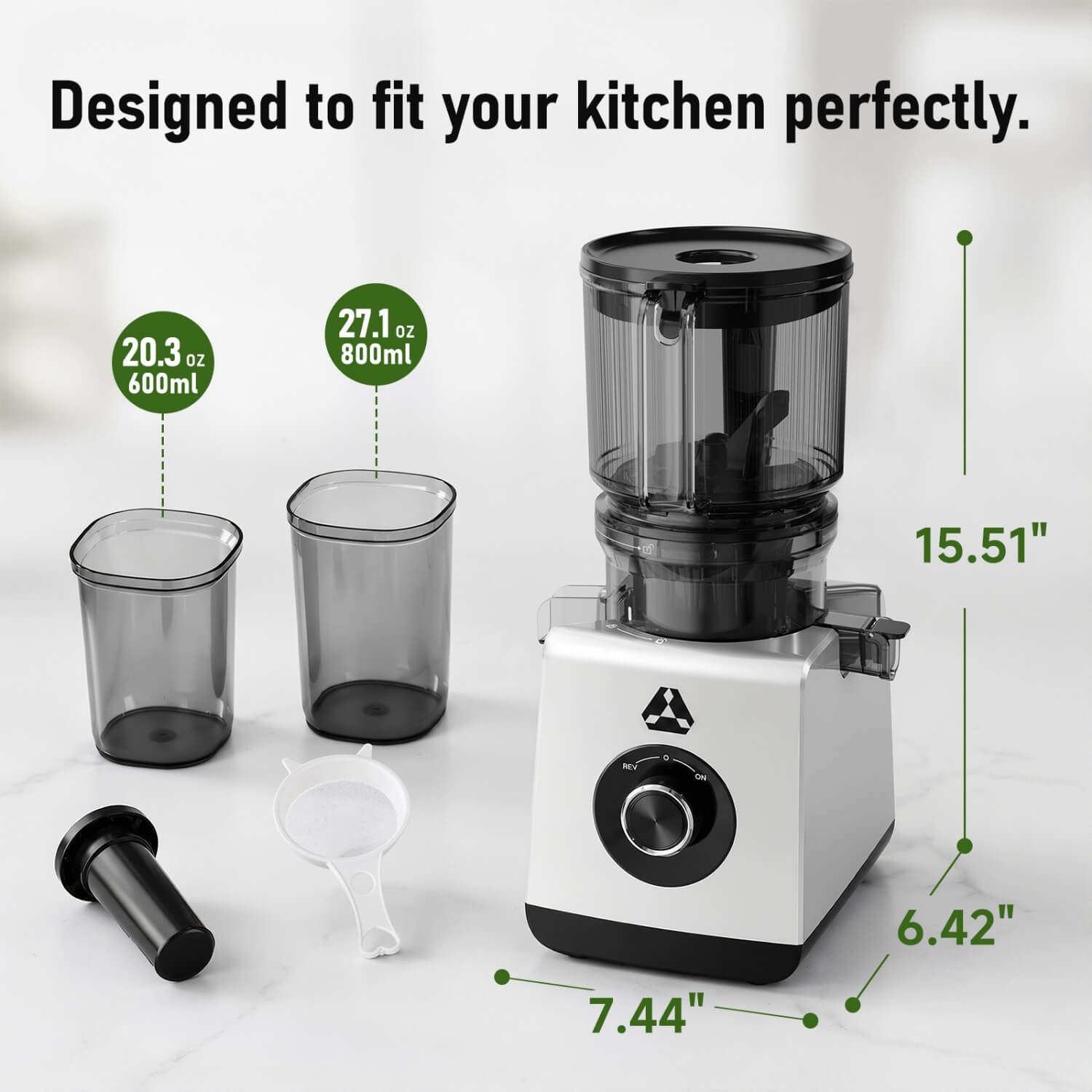 Aobosi storcator slow juicer presare la rece 6,6 inch
