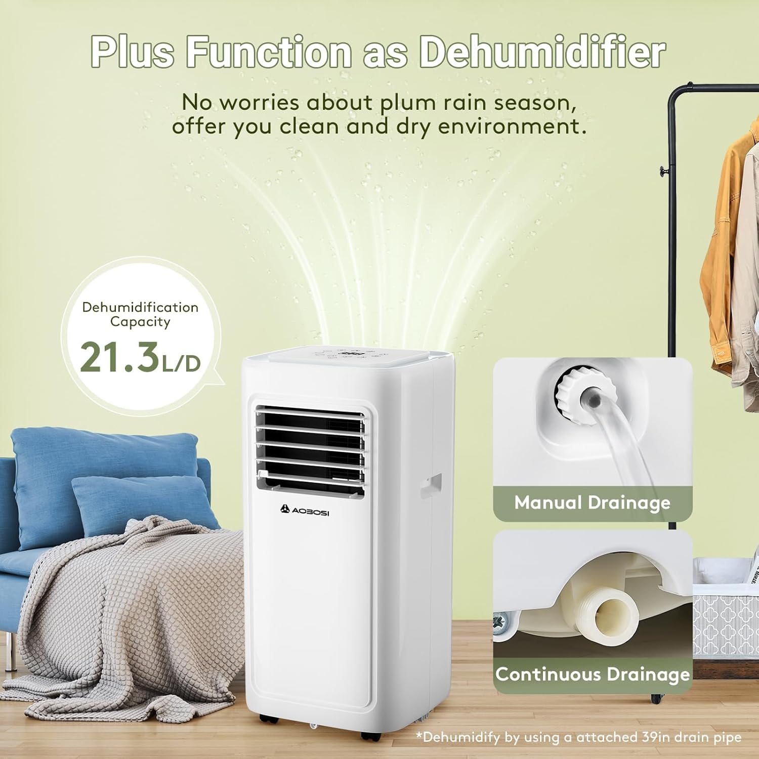 Aobosi 8000 BTU aparat aer conditionat portabil 4 in 1