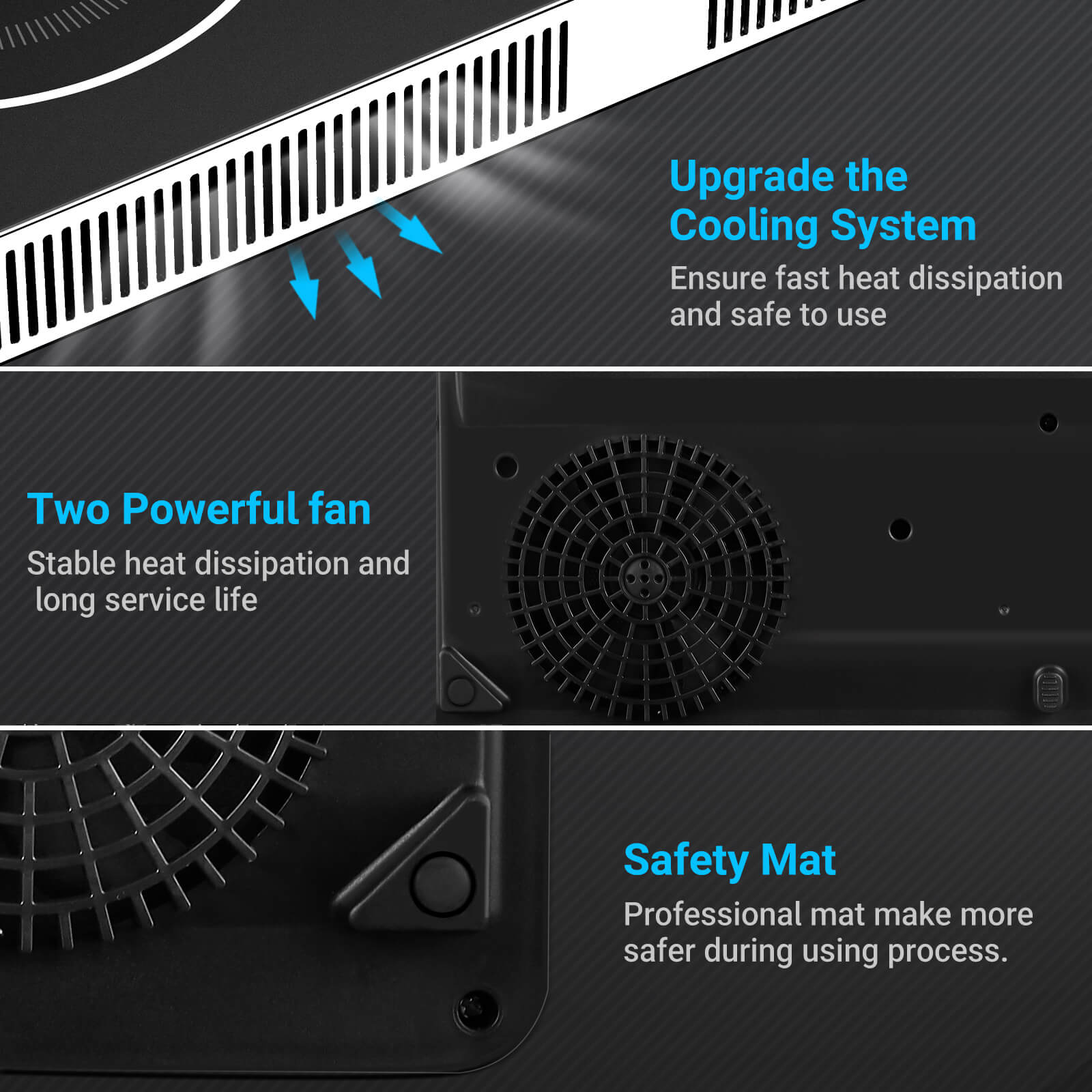 Aobosi Dual Zone plită inducție dublă 1800W+1600W