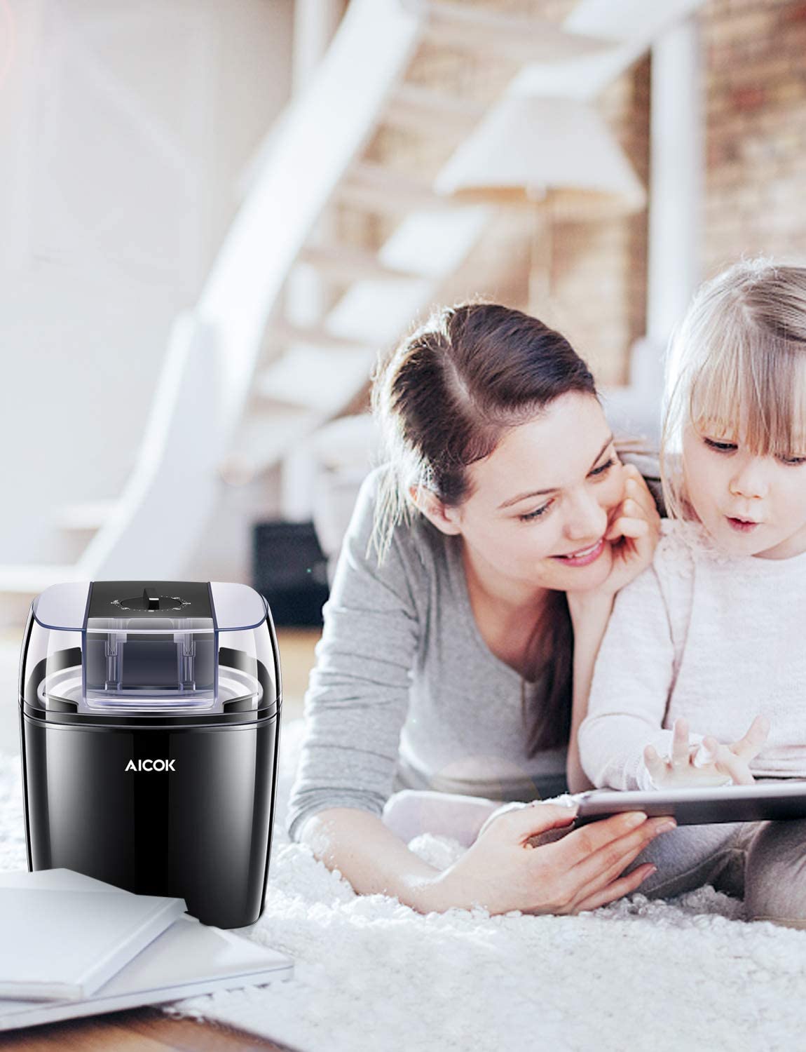 Kealive 1.5L aparat inghetata cu iaurt