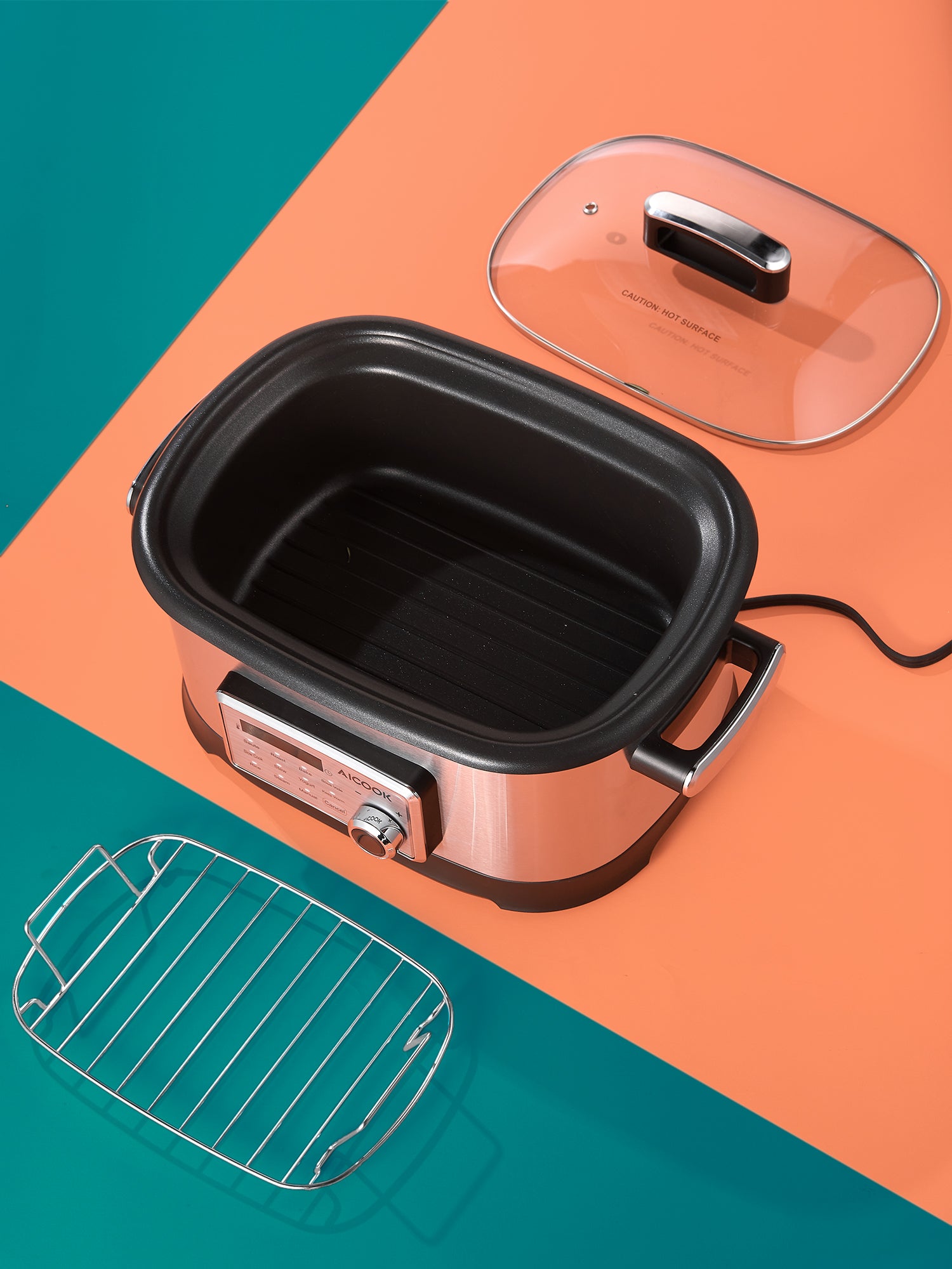 Aicook 6.5QT oala electrica slow cooker 10 in 1