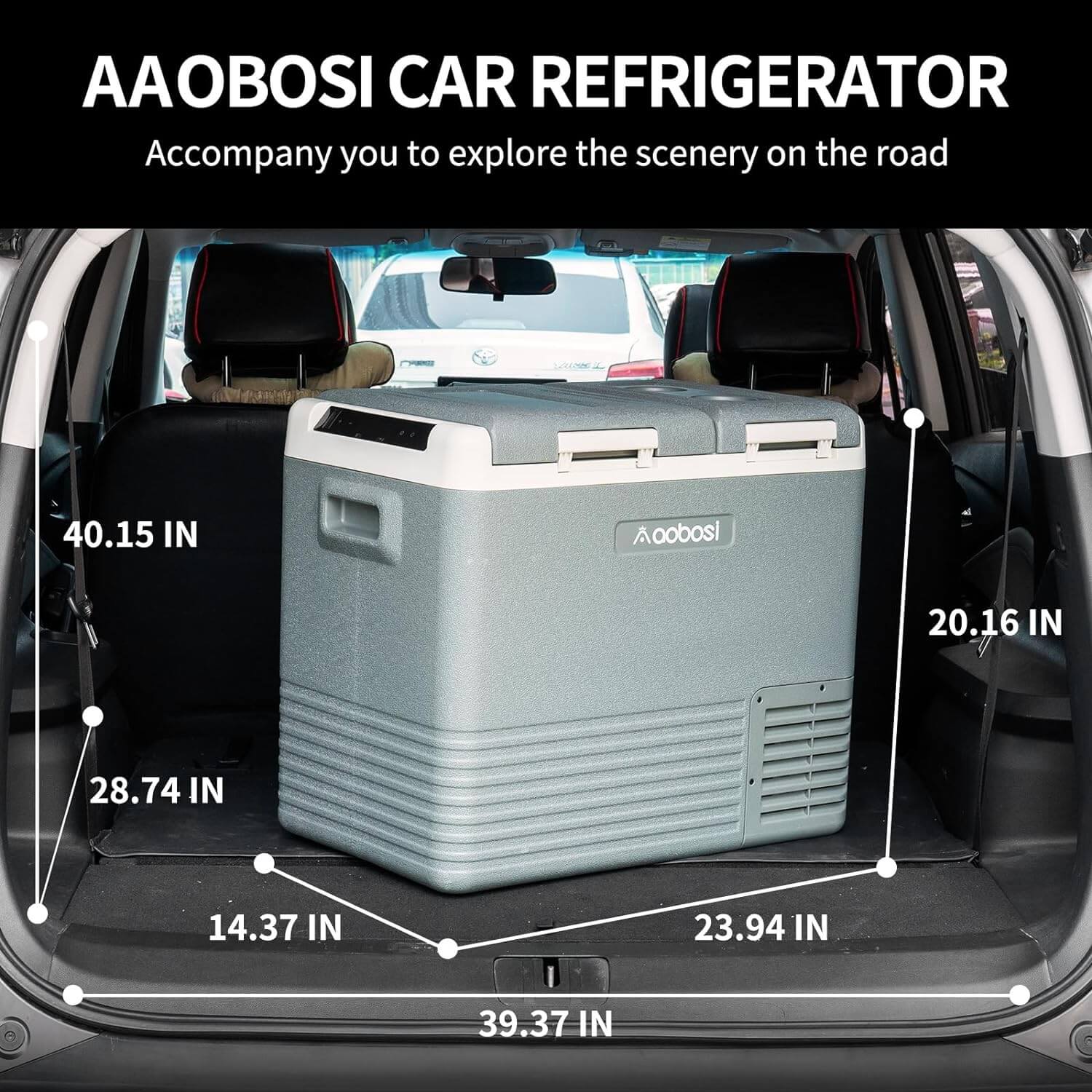 Aobosi 44QT lada frigorifica auto dual zone 12V