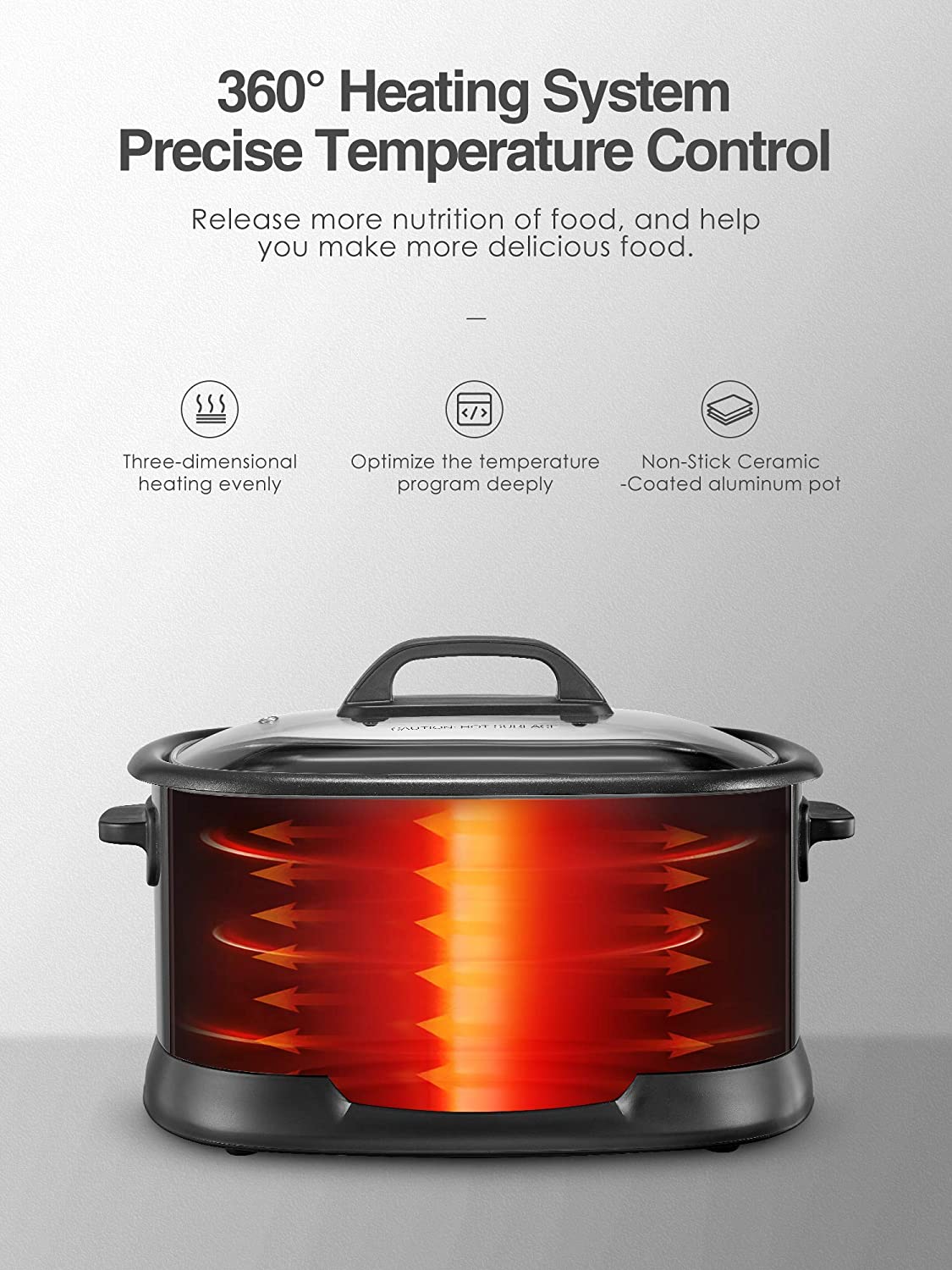 Kealive 6qt 10-in-1 multicooker 1500W