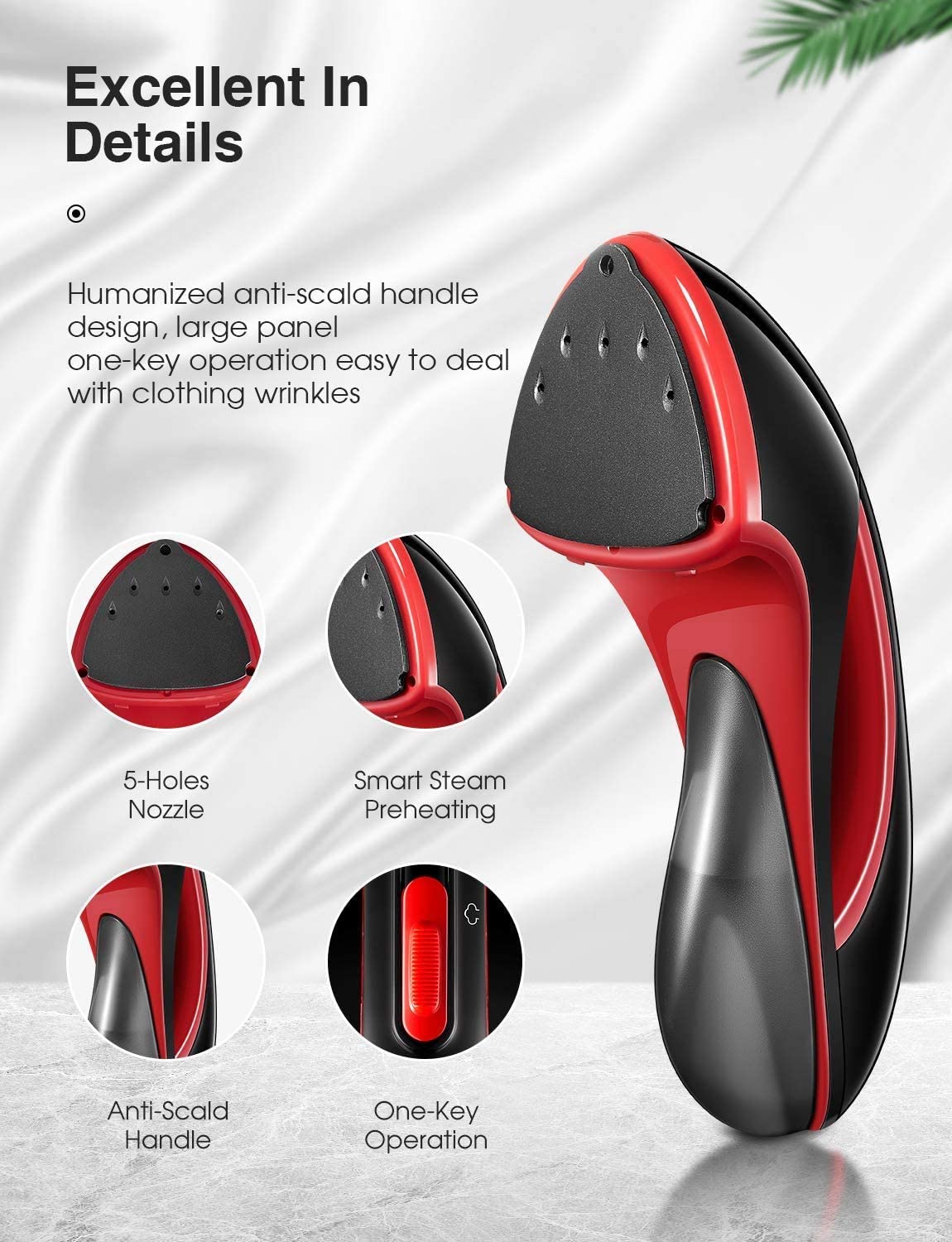 Aicook aparat calcat cu abur 1500W portabil