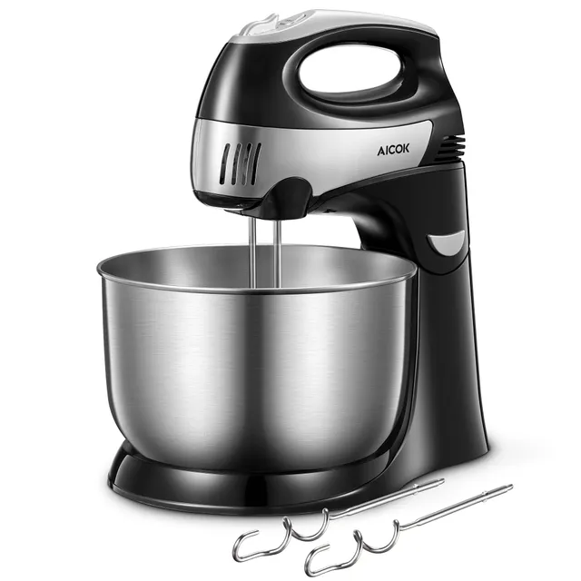 Aicook mixer stativ 2 în 1 bol 3,5 L 300 W inox