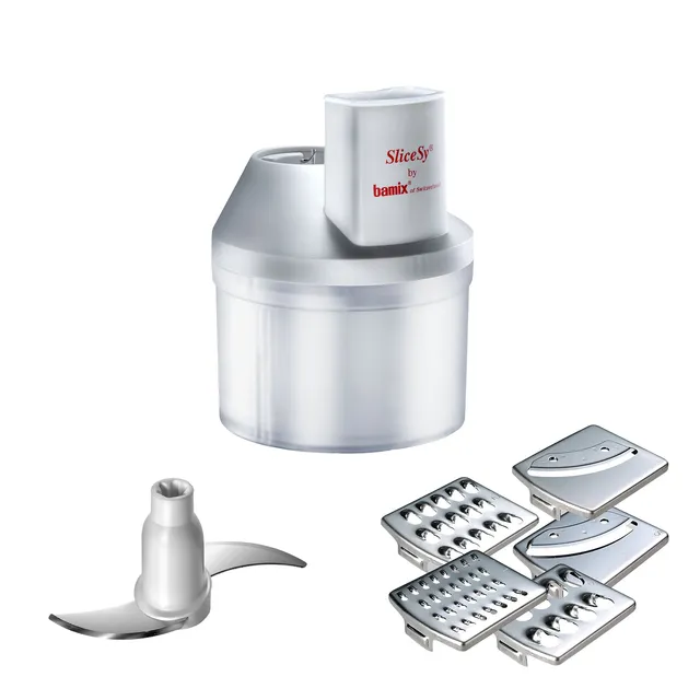 Bamix SliceSy accesoriu robot blender gri-deschis