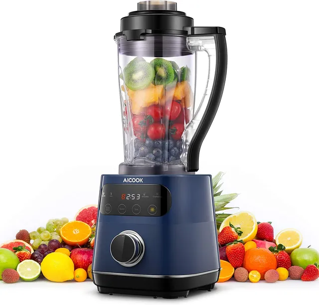 Aicook 1200W blender smoothie 9 viteze vas 1.7L touch albastru