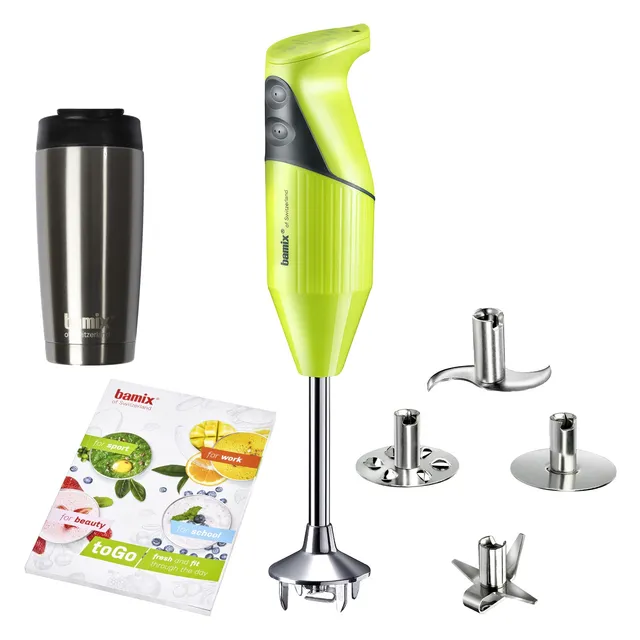 Bamix toGo blender vertical lime 200W cu cana