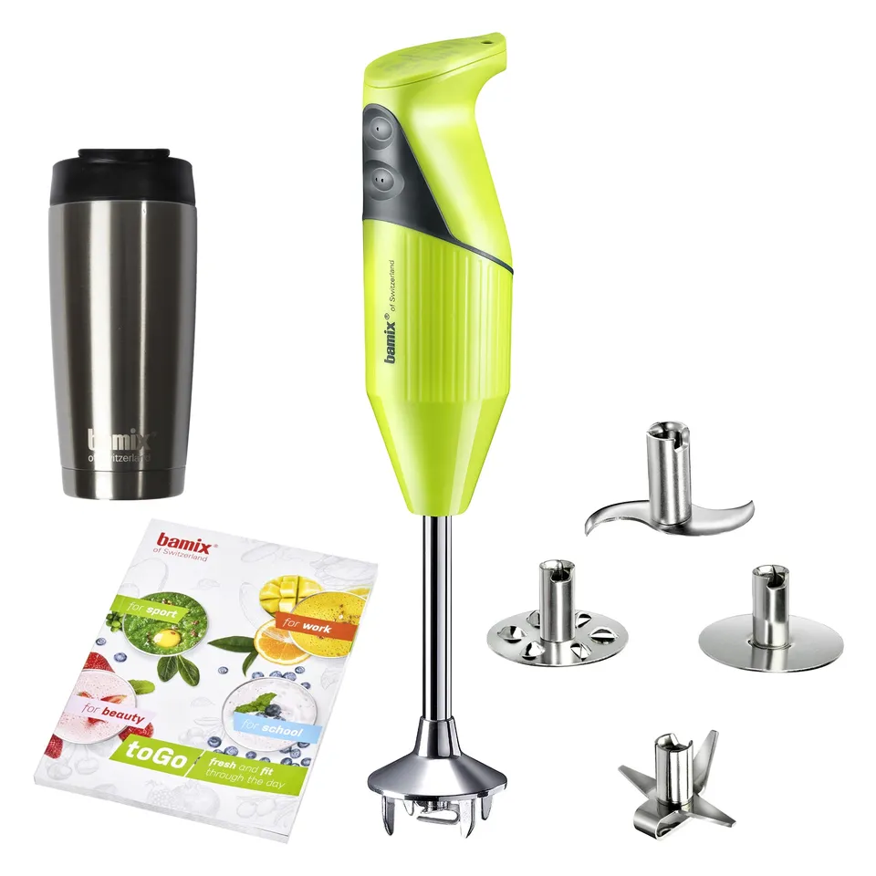 Bamix toGo blender vertical lime 200W cu cana