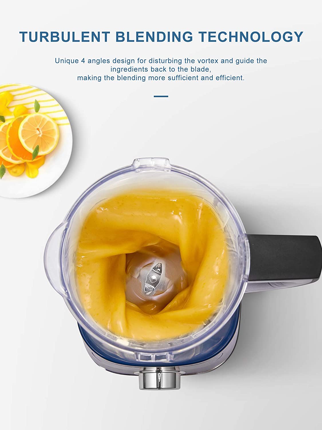 Aicook 1200W blender smoothie 9 viteze vas 1.7L touch albastru