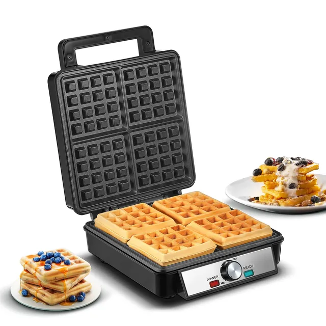 Aicook aparat vafe belgiene 4 felii 1200W negru