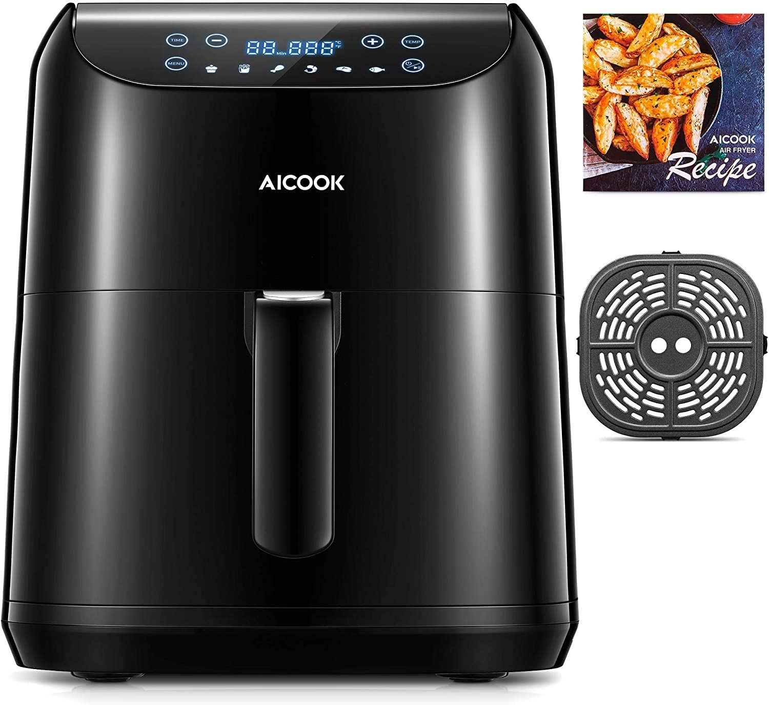 Aicook Friteuză cu Aer Cald 5,5L 6 Programe