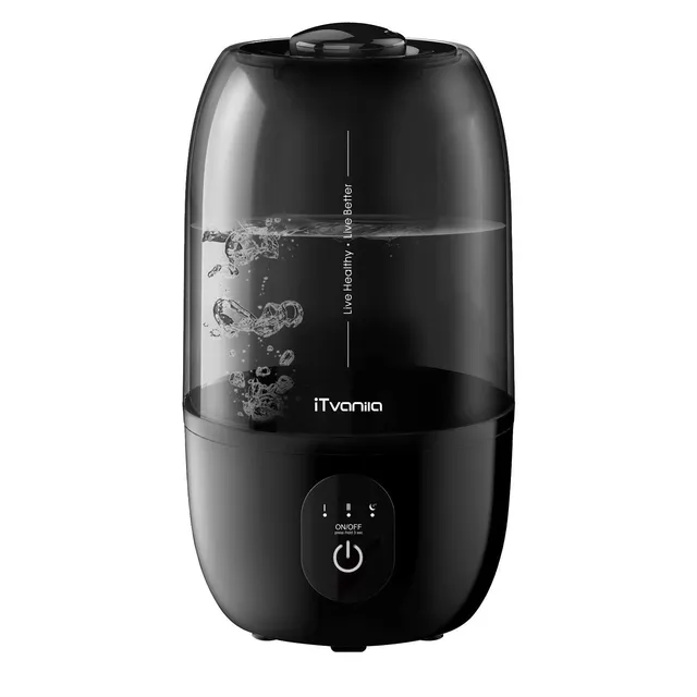 iTvanila umidificator aer 2,7L negru silentios