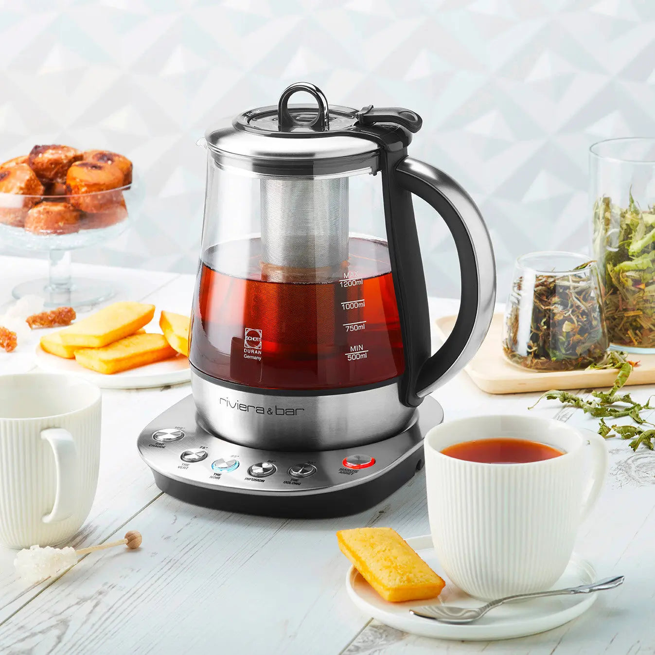 Riviera & Bar Jaipur 1,2L ceainic electric cu infuzor