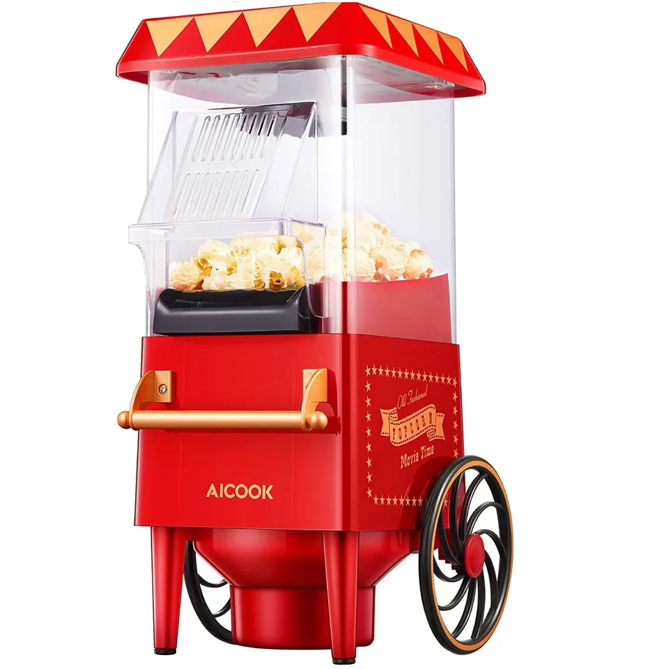 Aicook aparat popcorn aer cald retro fara ulei