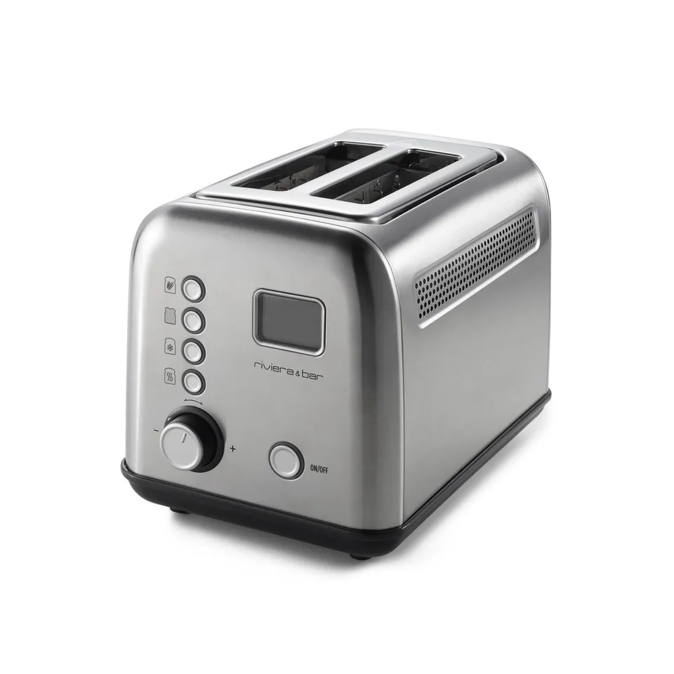 Riviera & Bar prăjitor pâine automat 2 felii inox 9 trepte