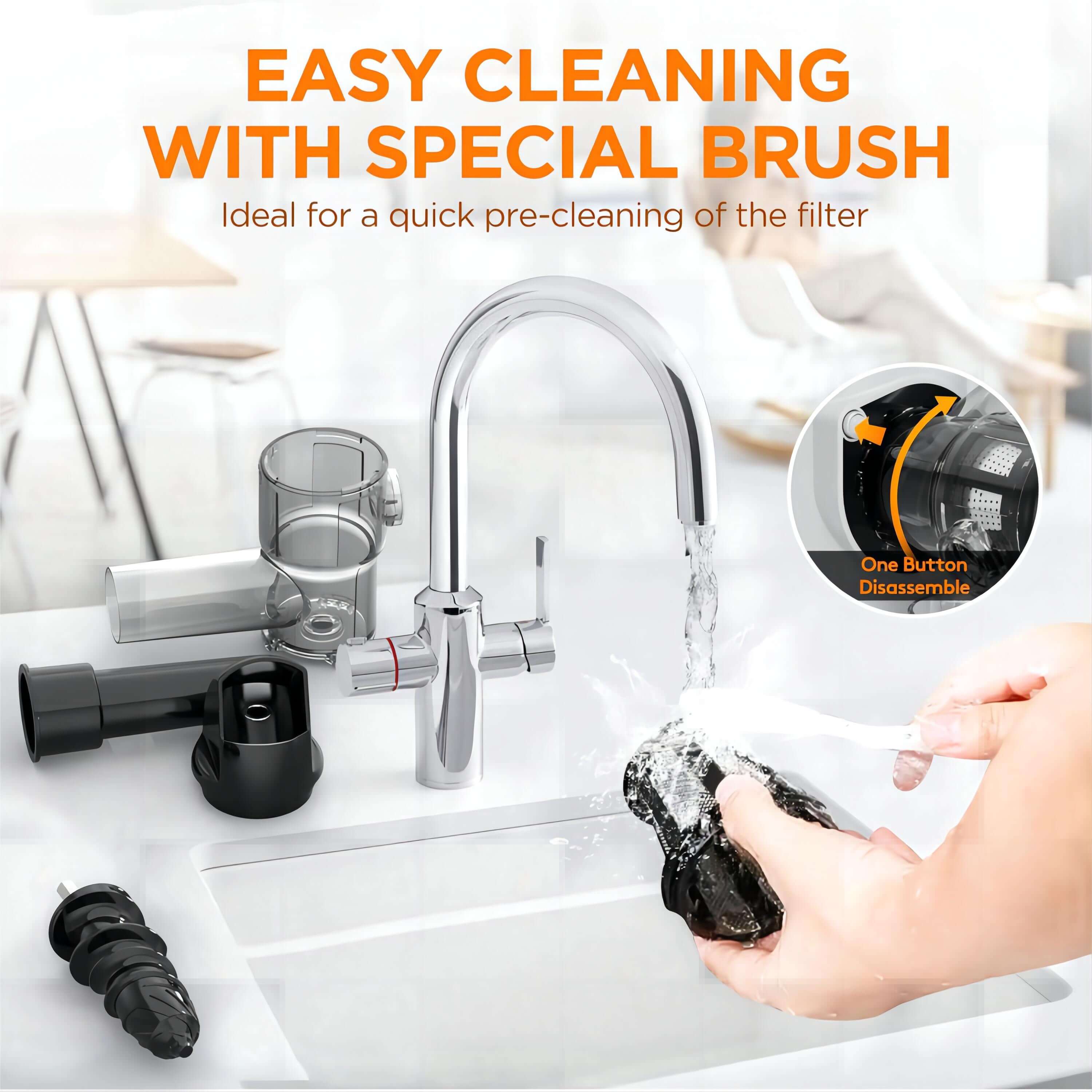 Aobosi storcator slow presare la rece 80RPM negru