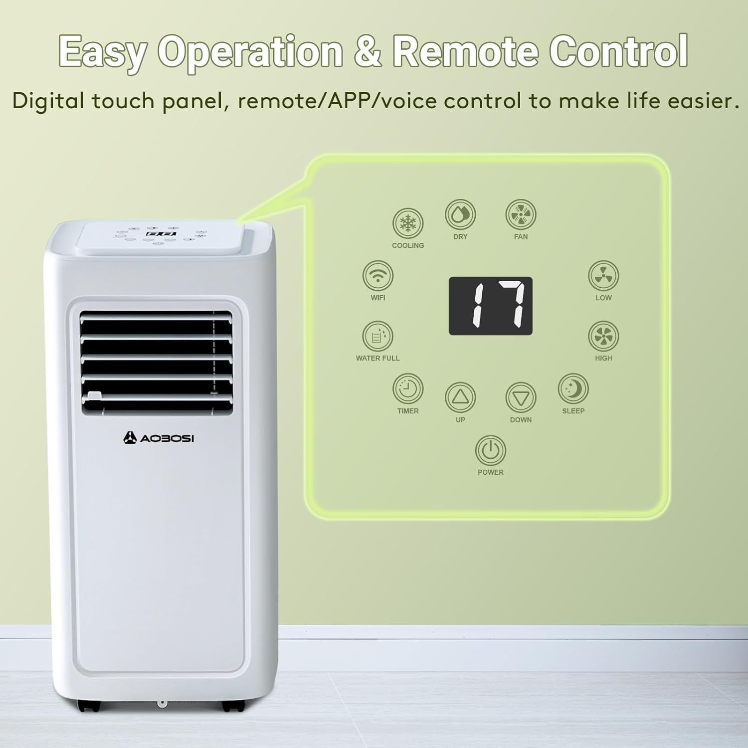 Aobosi 8000 BTU aparat aer conditionat portabil 4 in 1
