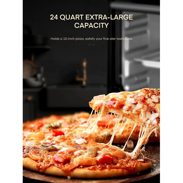 Aicook cuptor electric masa 6 felii 1500W inox negru pizza