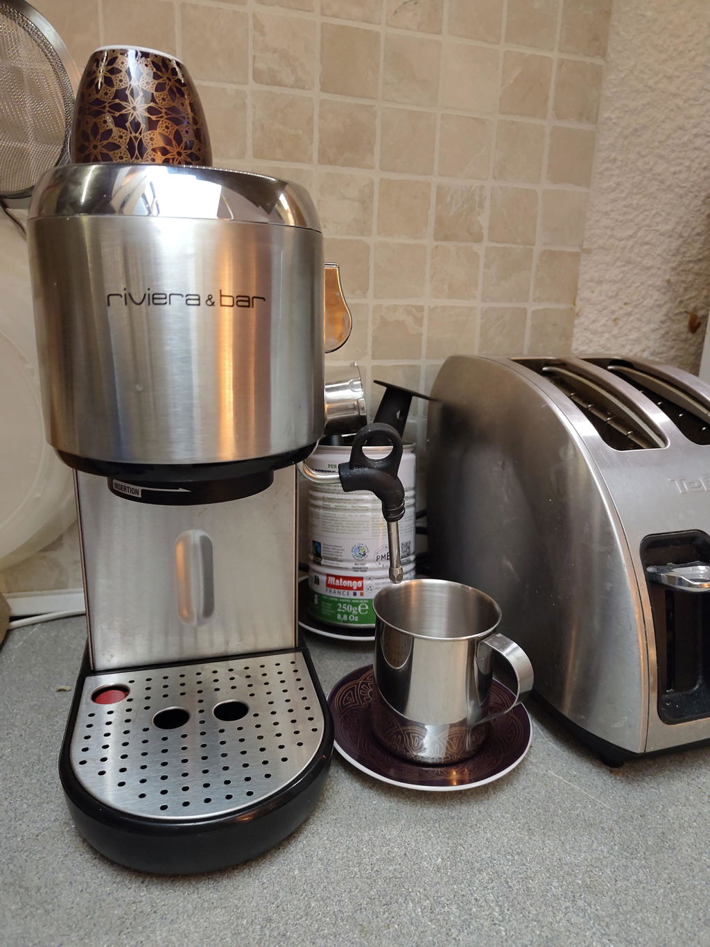 Riviera & Bar BCE350 espressor manual 1,4L inox 19 bari