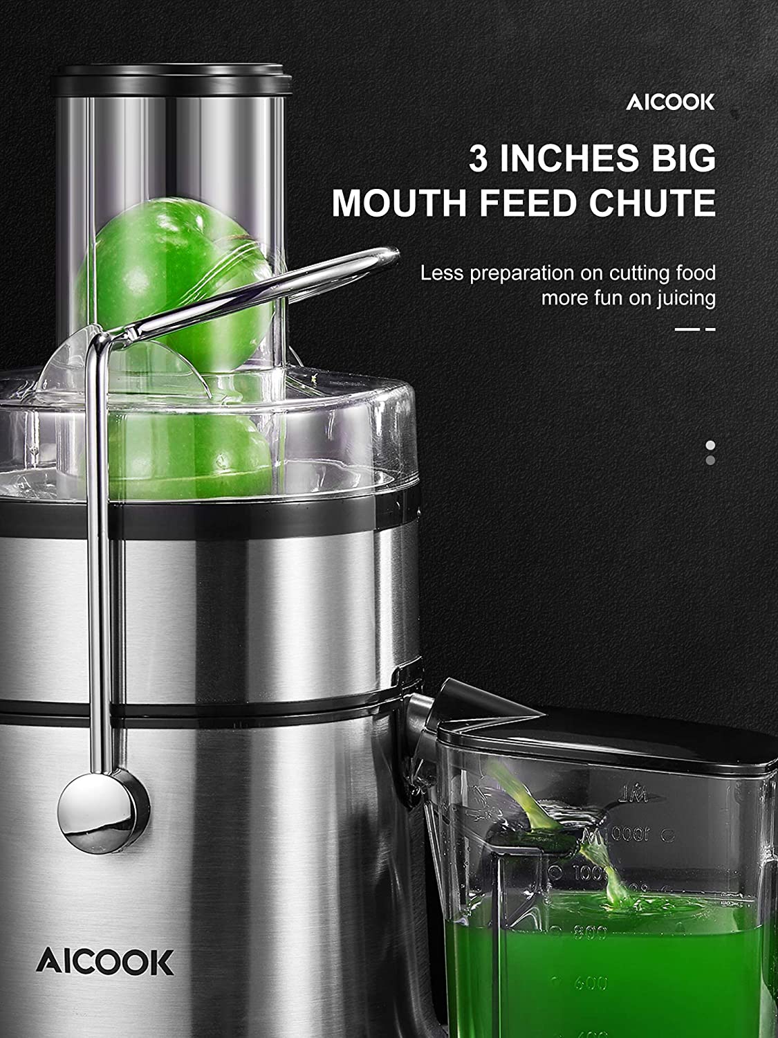 Aicook storcator fructe centrifugal 5 viteze 800W