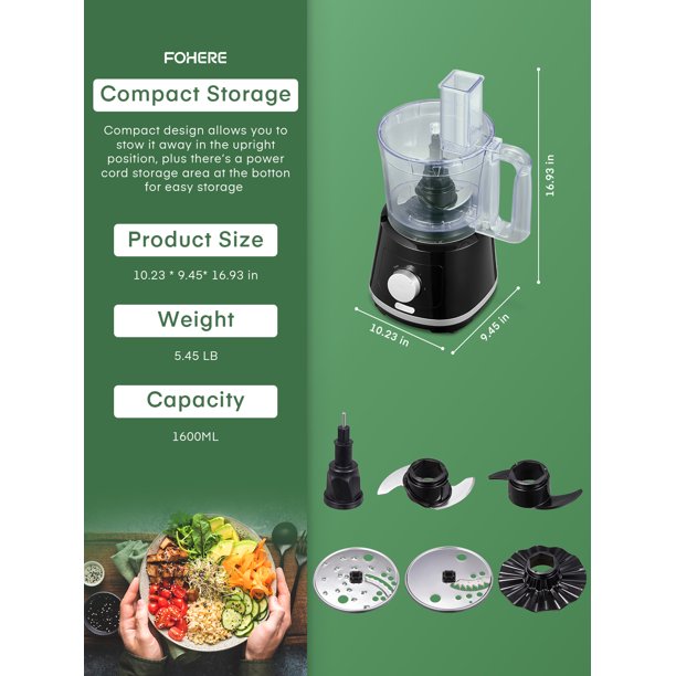 Kealive robot de bucatarie 8 cani 1,6L cu 6 functii