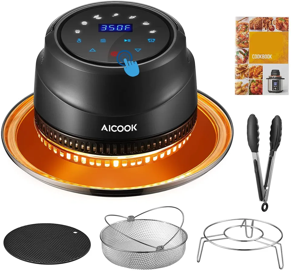Aicook SJ-180 capac air fryer 6-8Qt negru 1000W