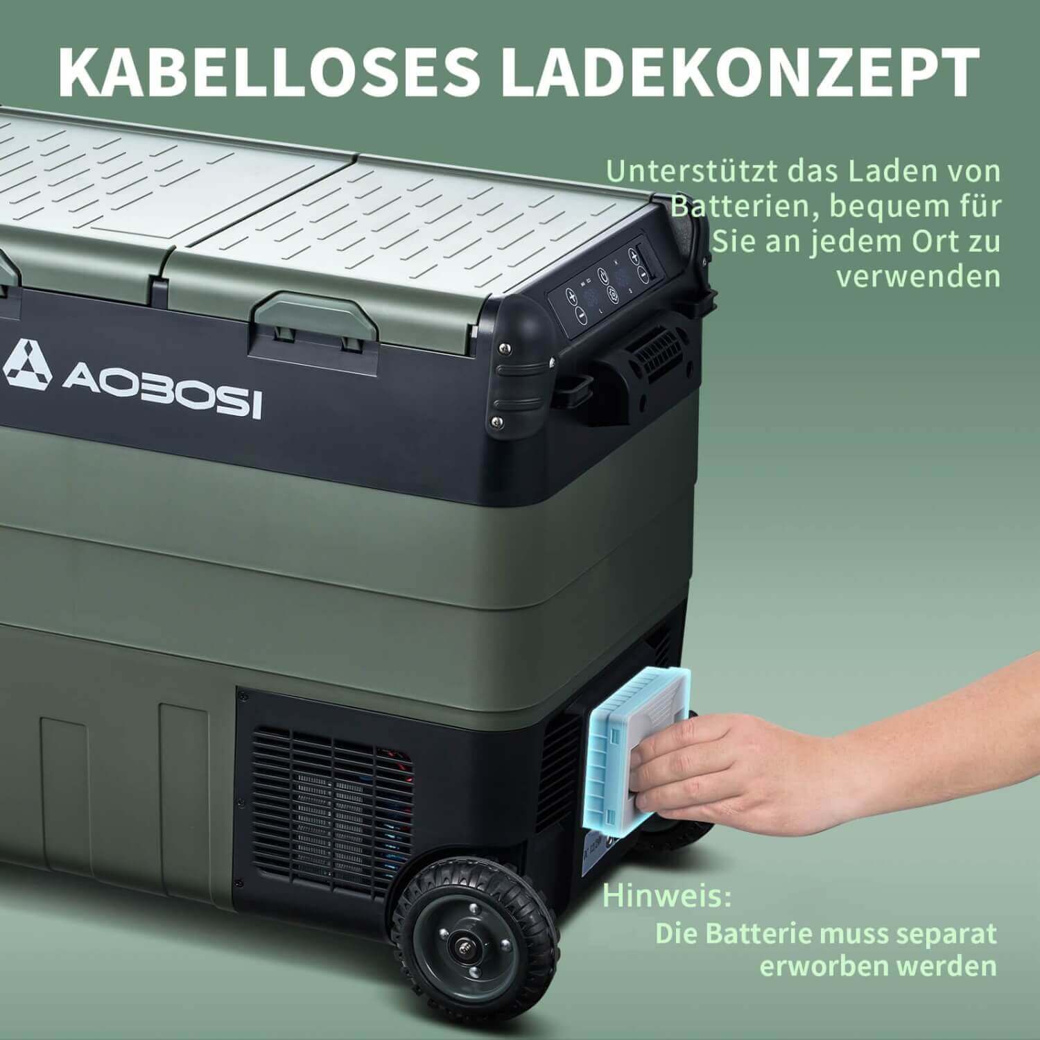 Aobosi Frigider Auto 32Qt Dual Zone cu Roți