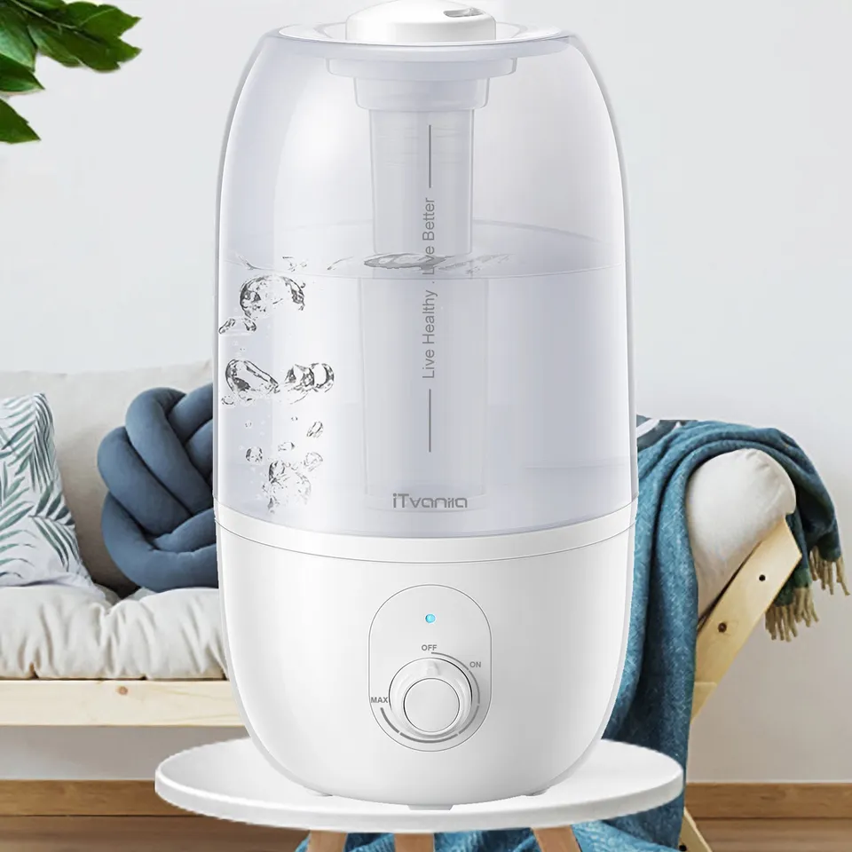 iTvanila umidificator aer cameră 2,7 L alb silențios