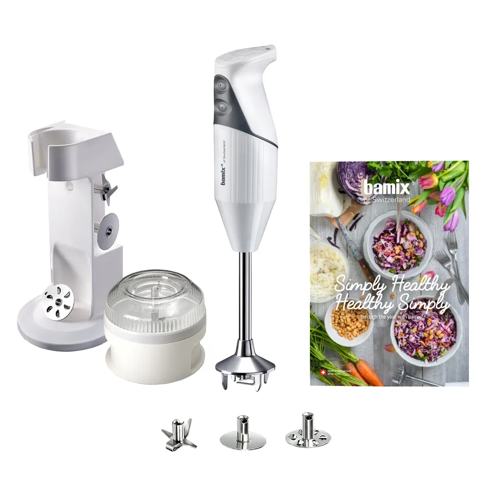 Bamix Simply Healthy blender vertical 200W alb inox