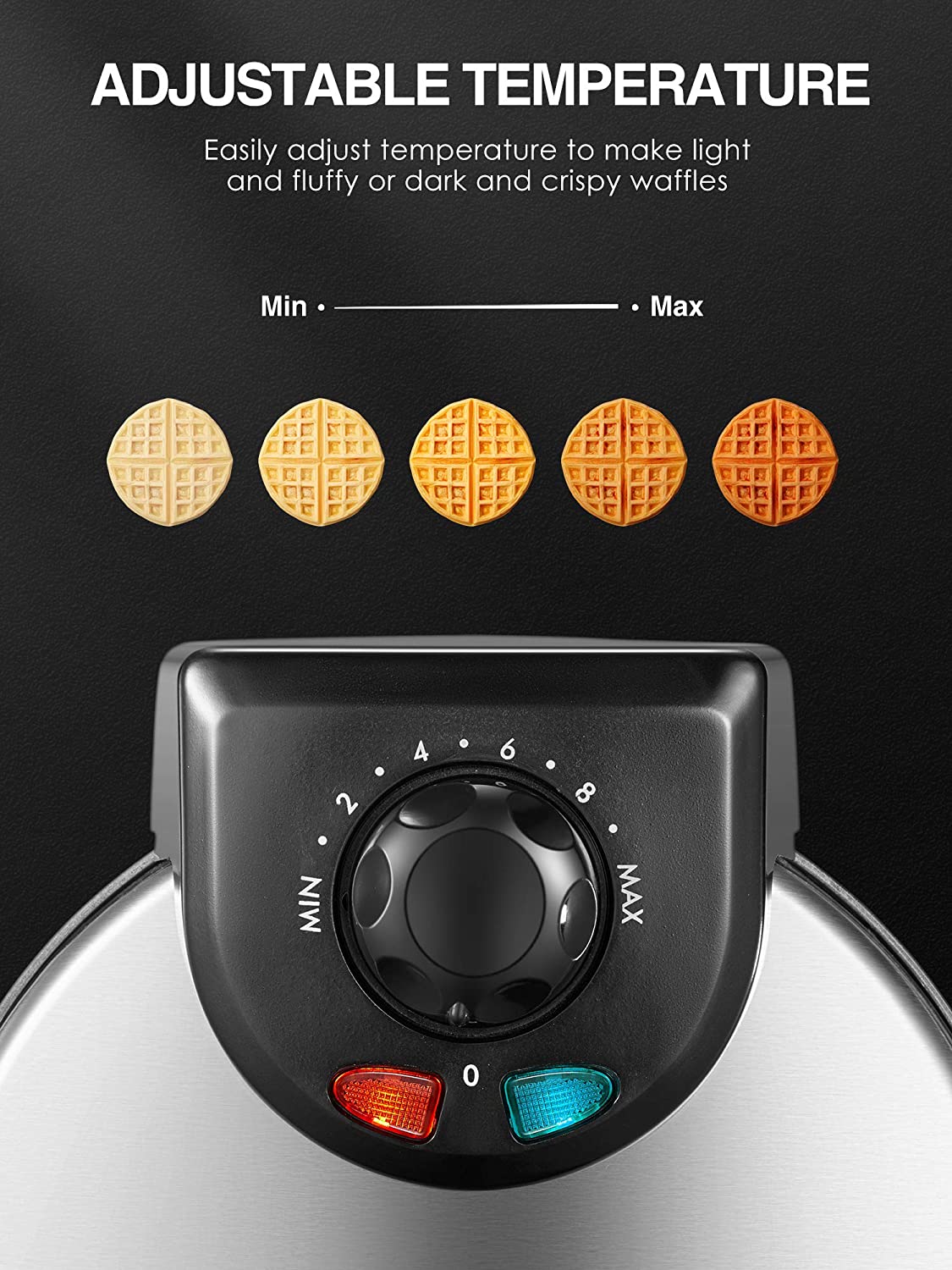 Kealive aparat gofre belgiene 850W negru