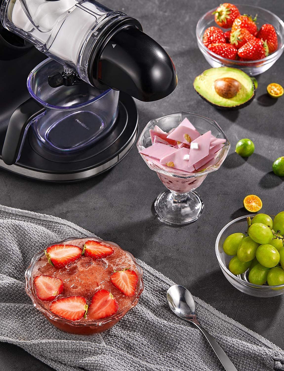 Aicook 3in Slow Masticating storcator inox