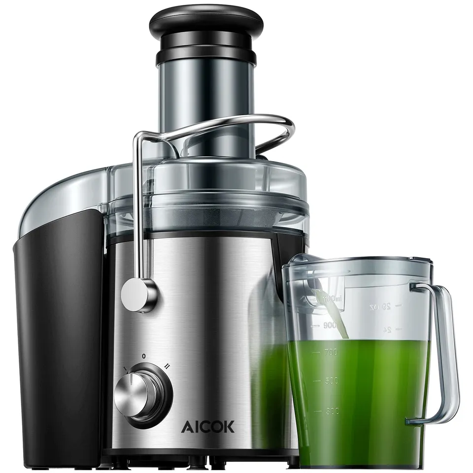 Aicok storcator centrifugal 800W inox gura larga