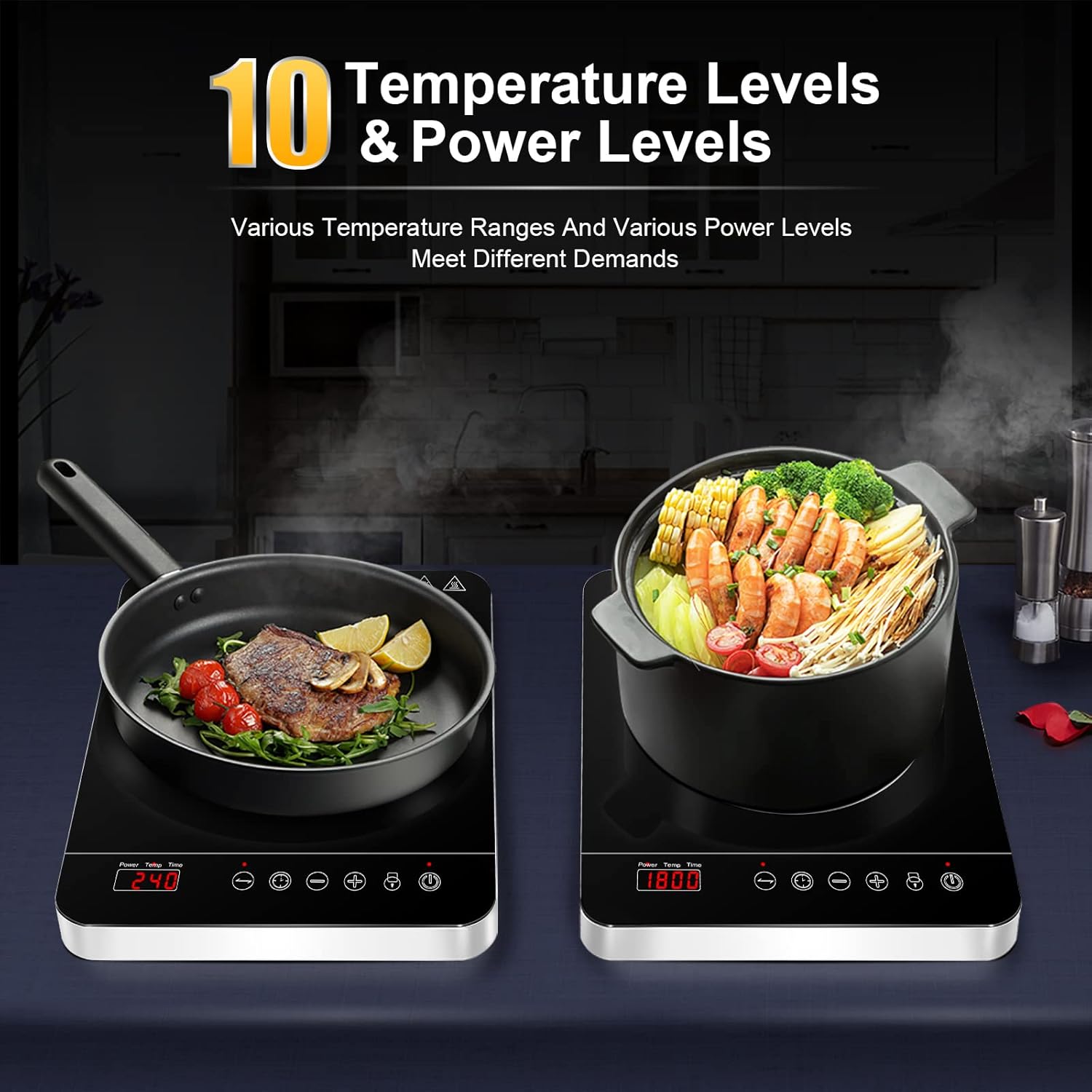 Aobosi 2000W plita cu inductie portabila cu timer
