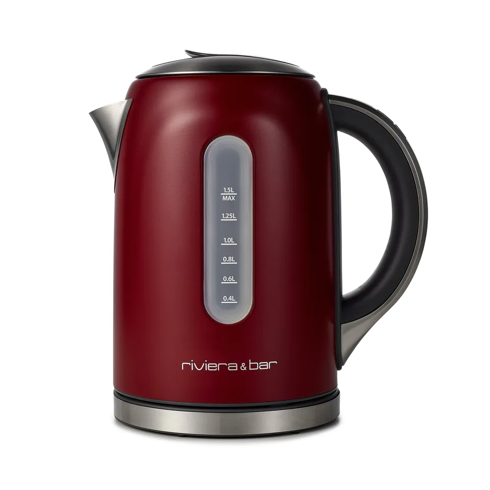 Riviera & Bar Mila BBT577 fierbator 1,5L rosu intens cu termostat
