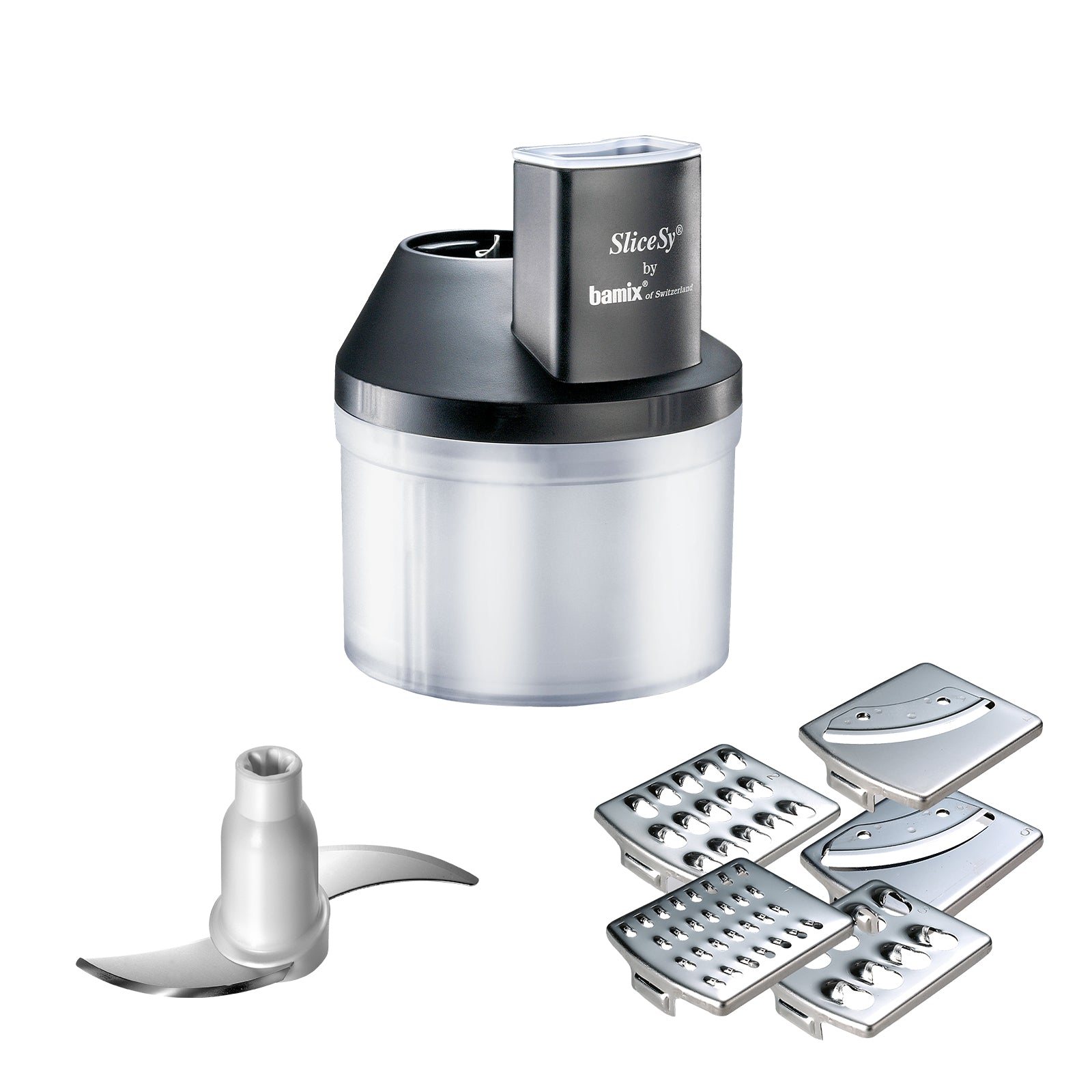 Bamix SliceSy accesoriu robot blender gri-deschis