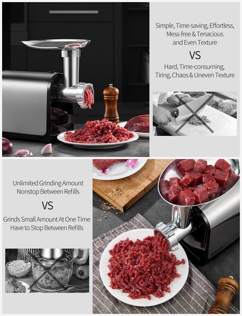 Aicok 2430RB masina tocat carne electrica 3in1