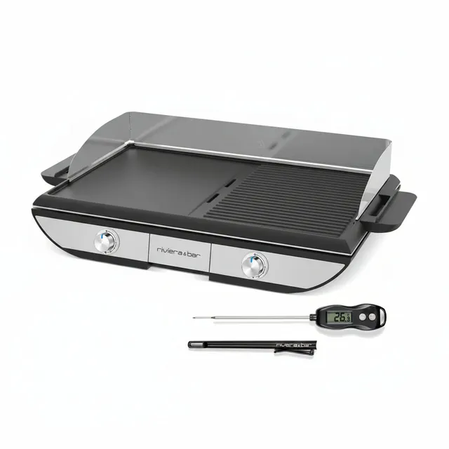 Riviera & Bar Plancha-Gril Precision gratar electric 2 zone 8-10 persoane