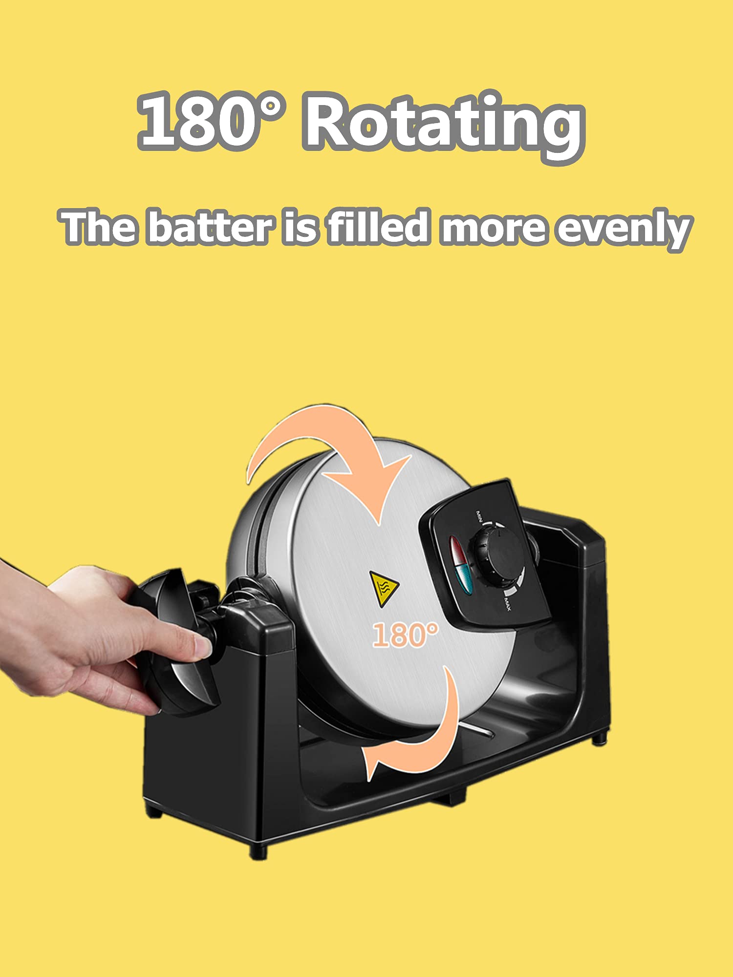 Aicook Classic aparat vafe belgiene rotativ 1100W