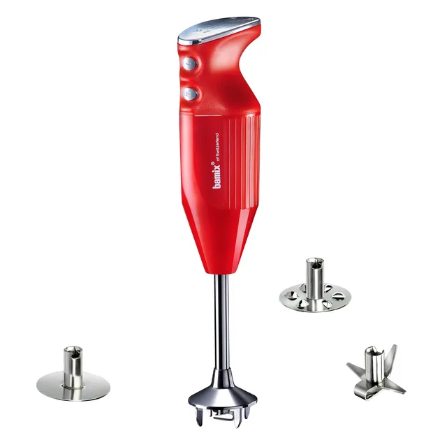 Bamix Prime blender vertical rosu 250W cu 3 capete