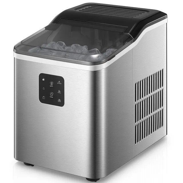 Aicook masina gheata portabila inox 12kg/zi 2 marimi