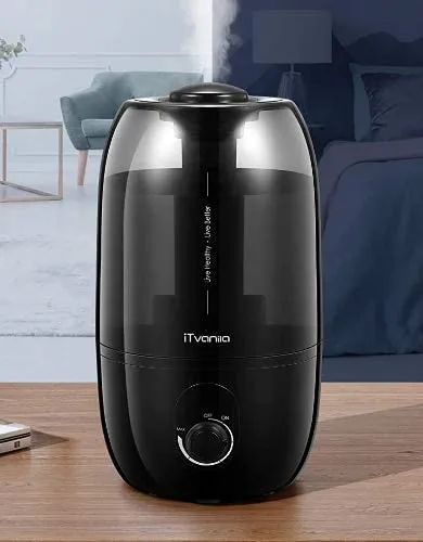 iTvanila Umidificator Cameră 2.7L Negru Silențios 30h