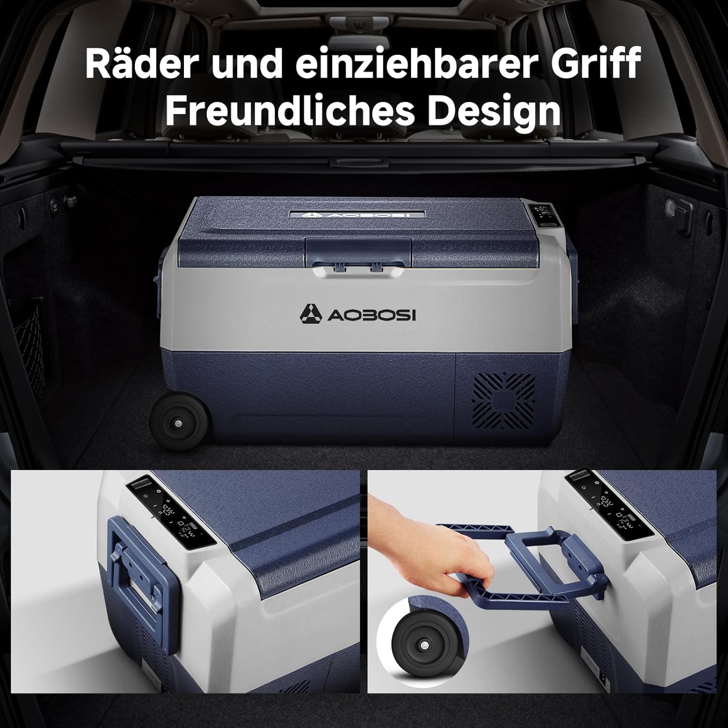 Aobosi T36 lada frigorifica 36L dual zone cu roti