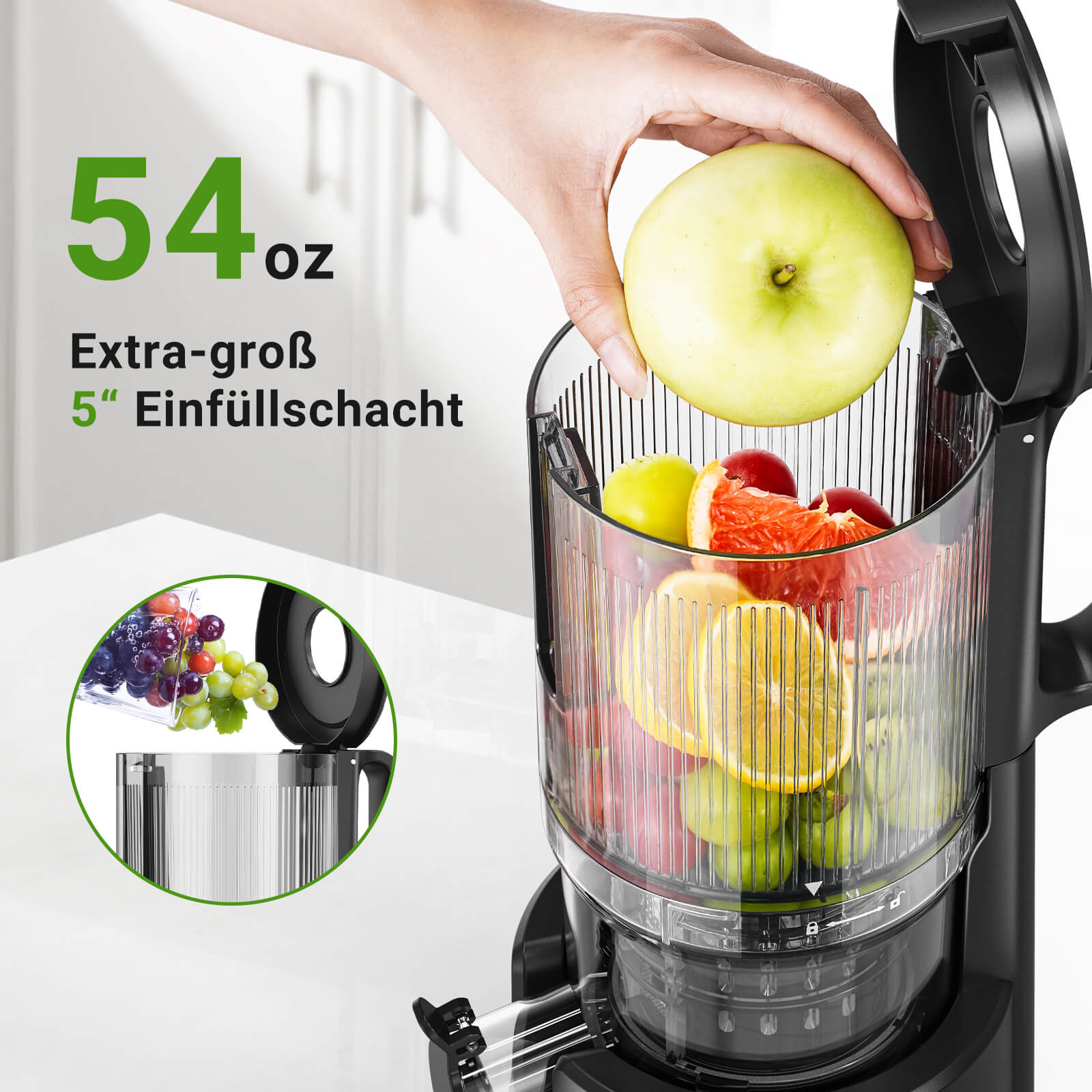 Aobosi Storctor presare la rece 200W tub extra-lat