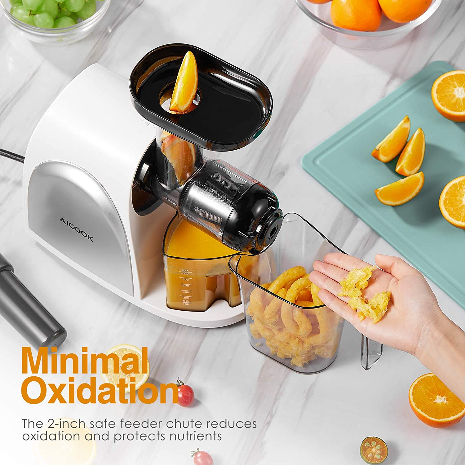 Aicook Storcator slow presare rece 80 RPM BPA-free